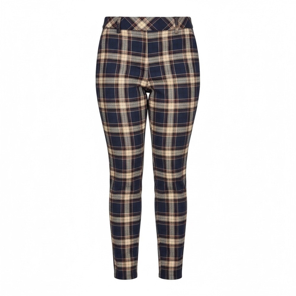 Torrid Plaid Ankle Pants | Brown Navy Tan Red | Size 2 (2X)